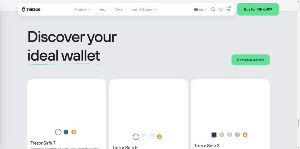 Trezor Safe 3 (Air‑Gap)