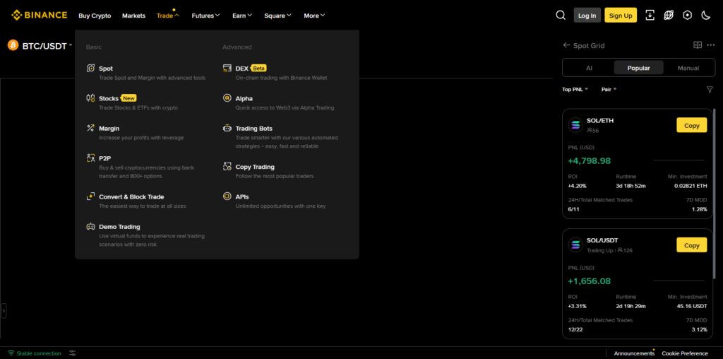 Binance Grid Bot