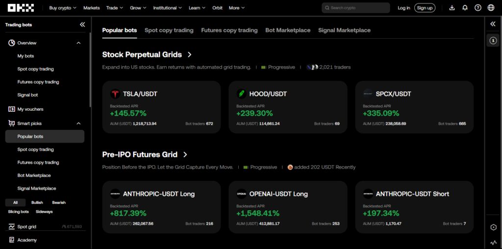 OKX Grid Bot
