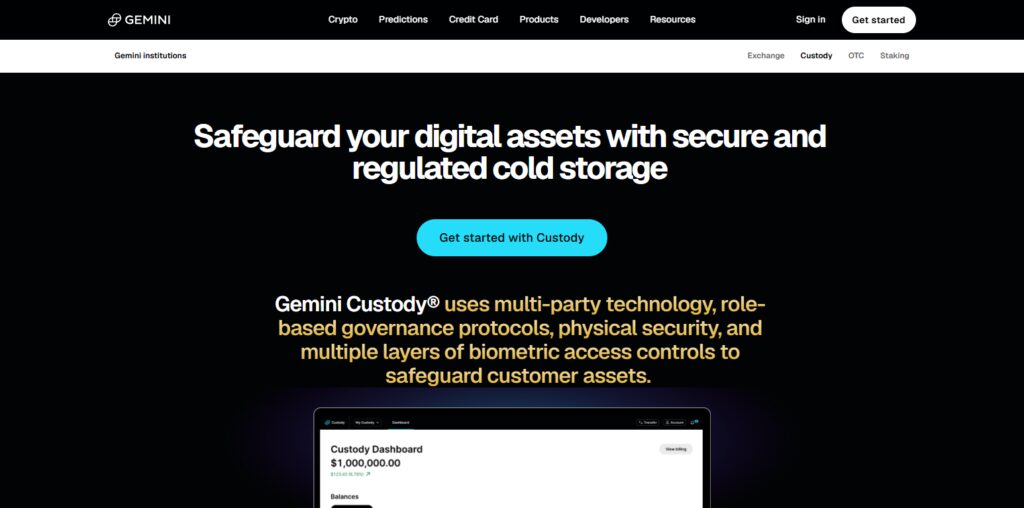 Gemini Custody