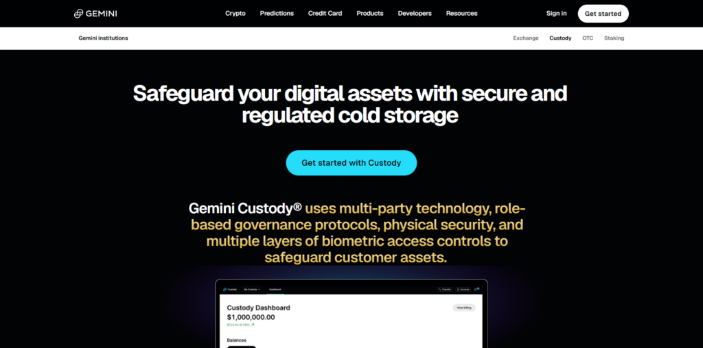 Gemini Custody