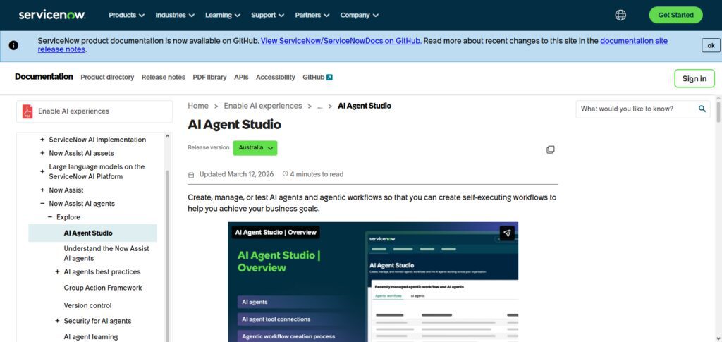 ServiceNow AI Agent Studio