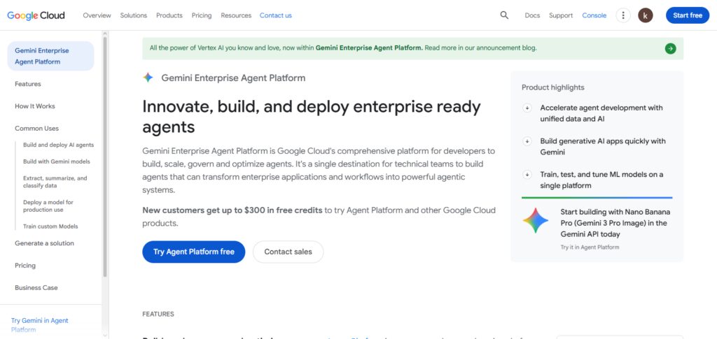 Google Vertex AI Agent Builder