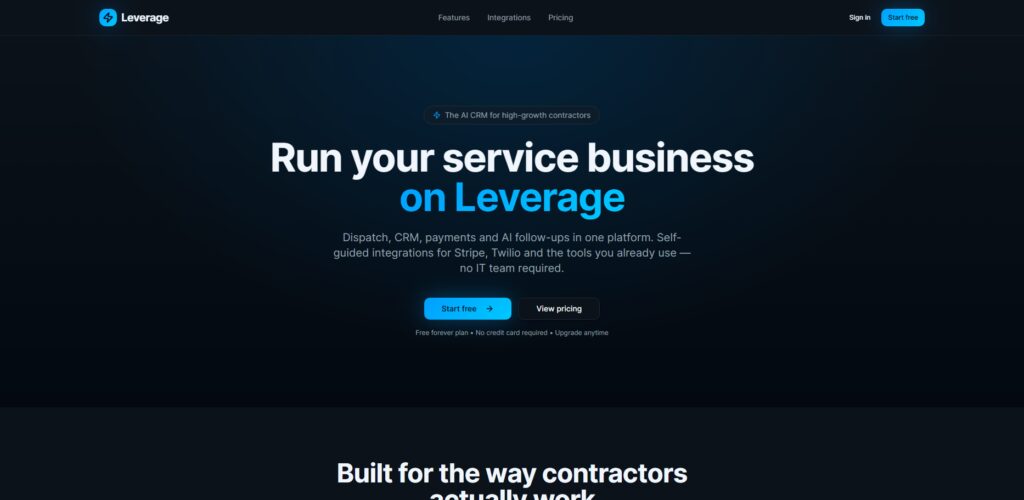  Leverate LXCRM