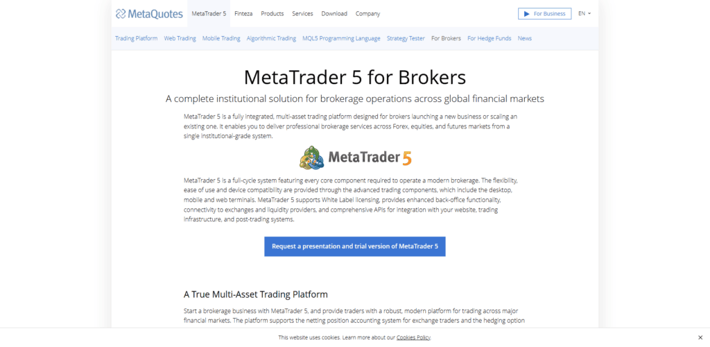 MetaTrader 4/5 (White Label by MetaQuotes)