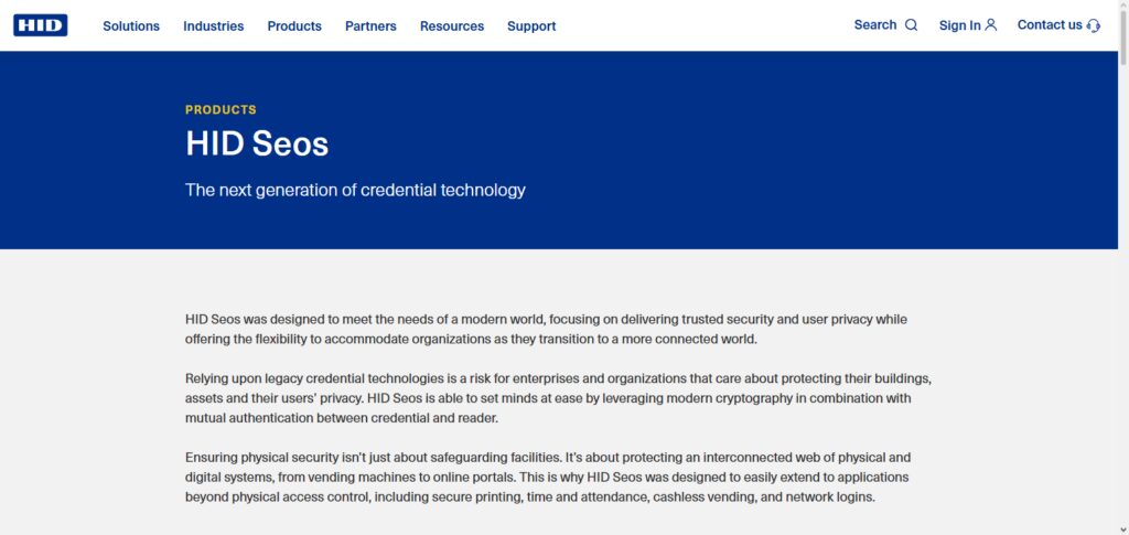 HID Global Seos