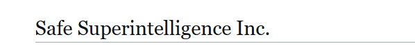 Safe Superintelligence (SSI)