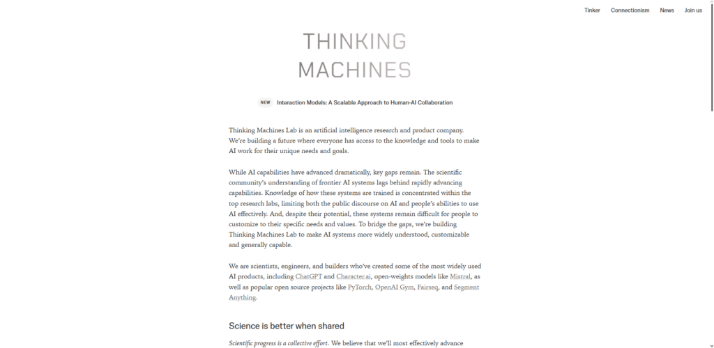 Thinking Machines Lab
