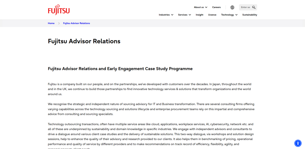 Fujitsu UK Advisory Services