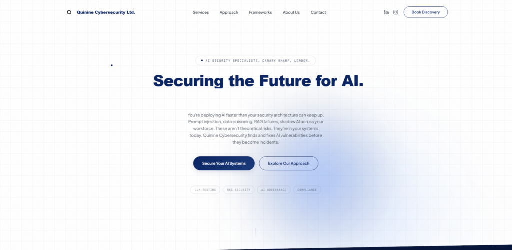 10 Top London Generative AI Agencies for Prompt Engineering 9 Quinine Cybersecurity (AI Security Division)