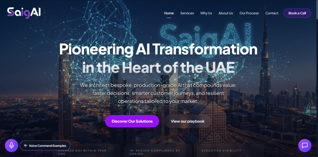 10 Best Dubai ChatGPT Integration Consultancies for Luxury 8 SaigAI Solutions (Dubai)