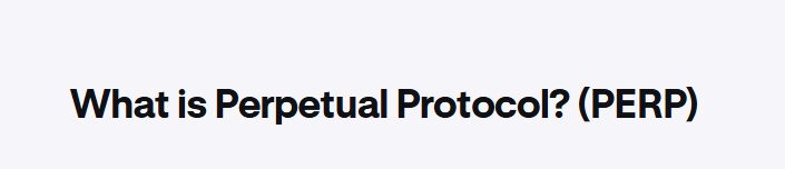 Perpetual Protocol
