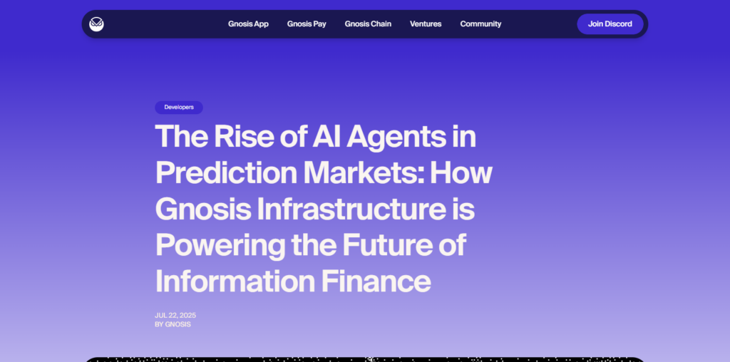 10 Best Prediction Market Aggregators Shaking Up Crypto 4 Gnosis (Omen)
