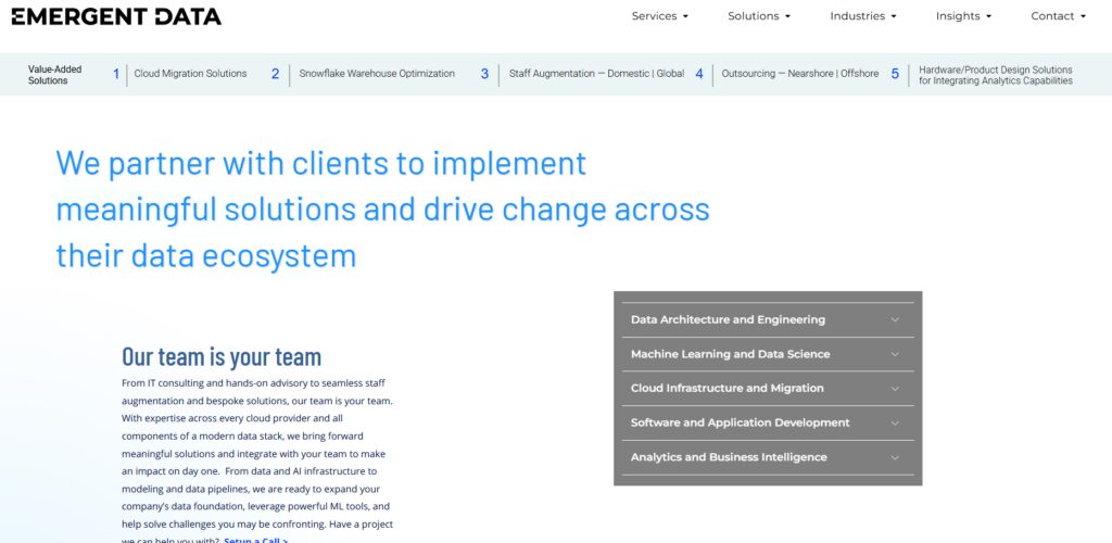Emergent Data Strategies