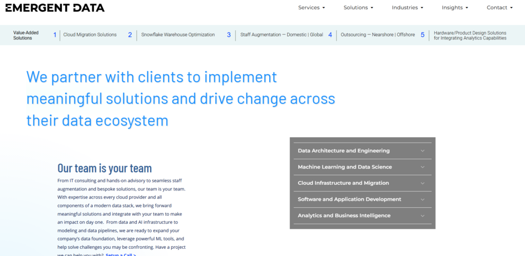 Emergent Data Strategies