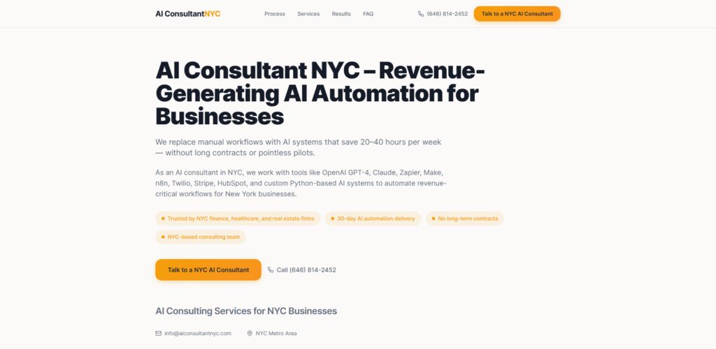 AI Consultant NYC