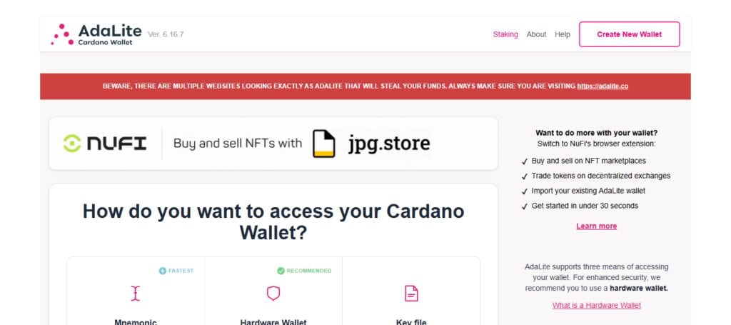 AdaLite Wallet