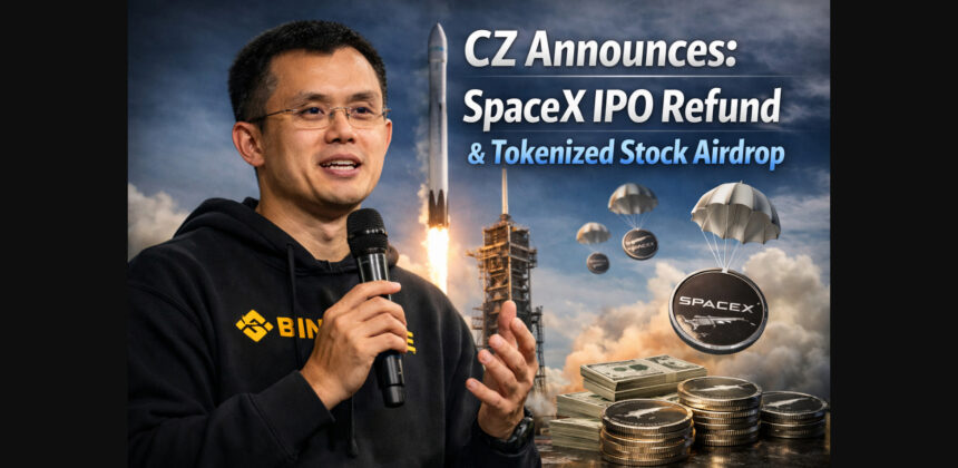CZ Announces SpaceX IPO Refund, Tokenized Stock Airdrop