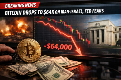 Breaking: Bitcoin Drops to $64K on Iran-Israel, Fed Fears