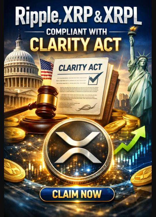 Ripple, XRP & XRPL Compliant With CLARITY Act Claim Now