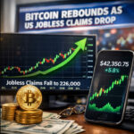 Bitcoin Rebounds as US Jobless Claims Drop to 226K