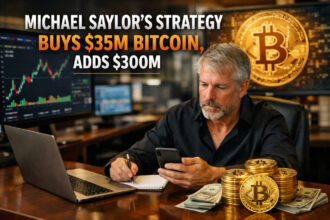 Michael Saylor’s Strategy Buys $35M Bitcoin, Adds $300M