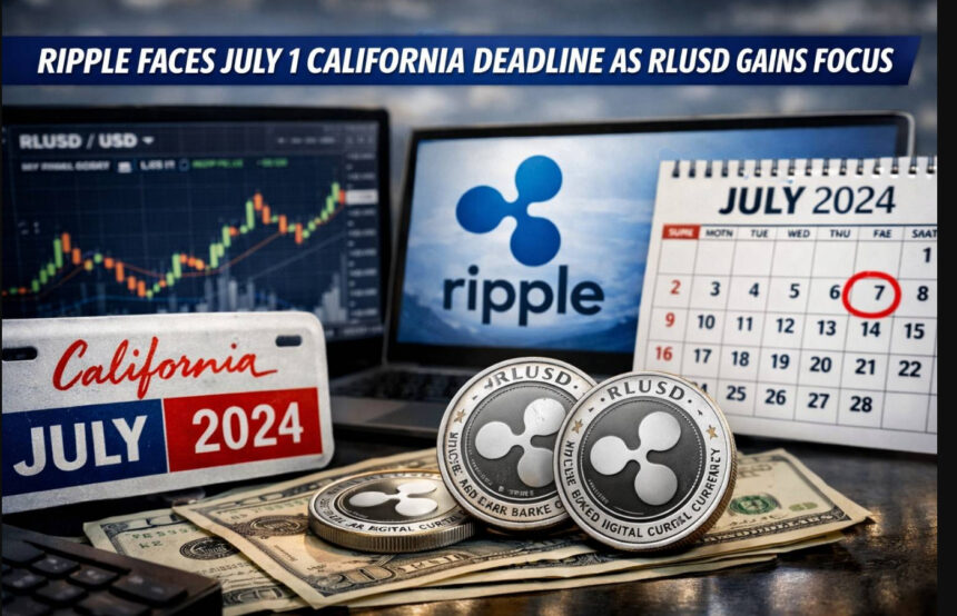 Ripple Faces July 1 California Deadline as RLUSD Gains Focus