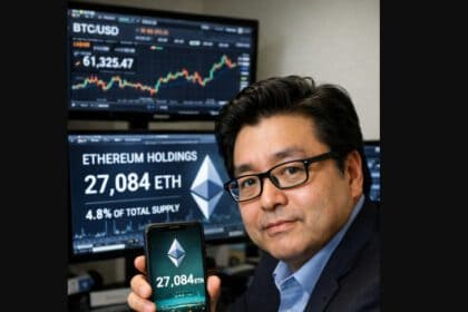 Tom Lee’s Bitmine Buys 27,084 ETH, Nears 5% ETH Supply