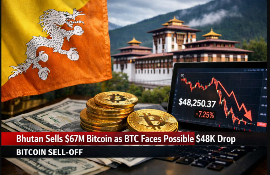 Bhutan Sells $67M Bitcoin as BTC Faces Possible $48K Drop