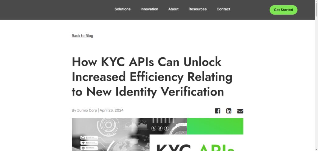 Jumio Identity Verification API