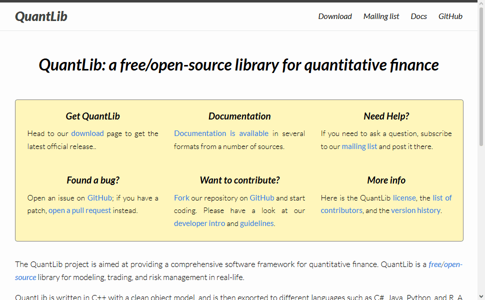 Python QuantLib