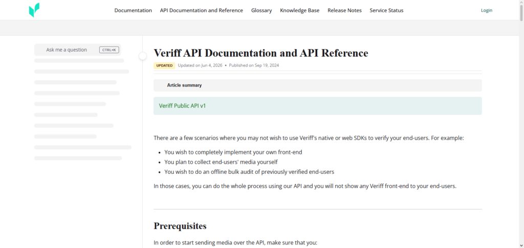 Veriff API