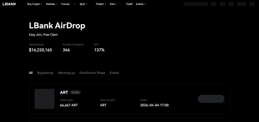 LBank Airdrops