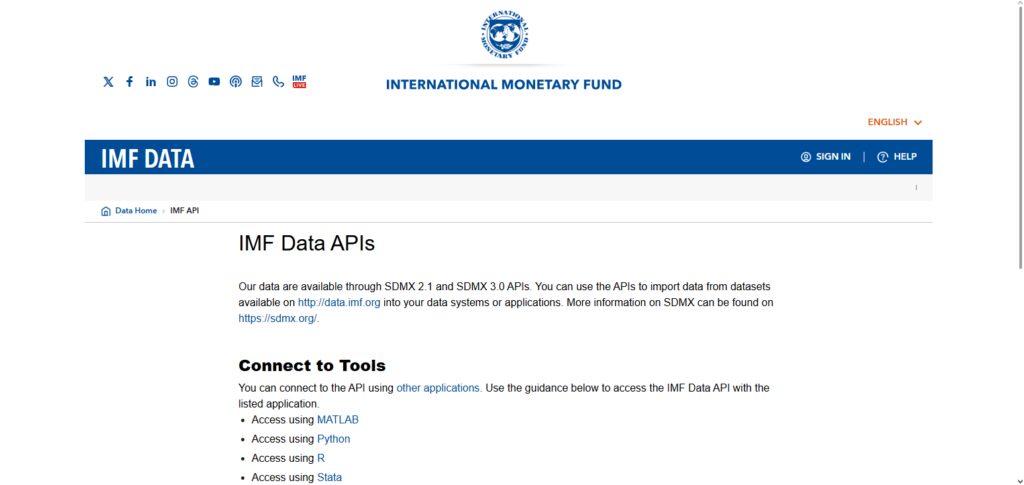 IMF Data API