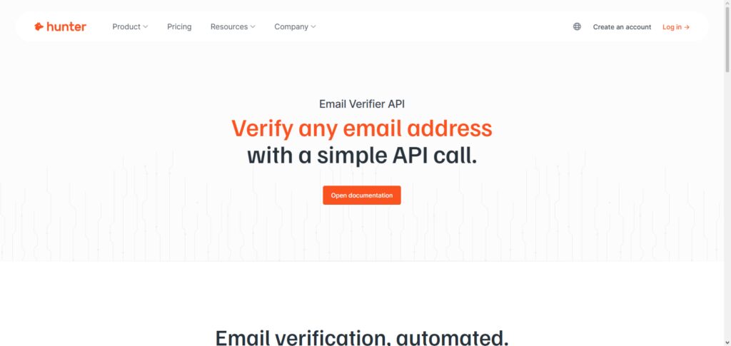 Hunter Email Verifier API