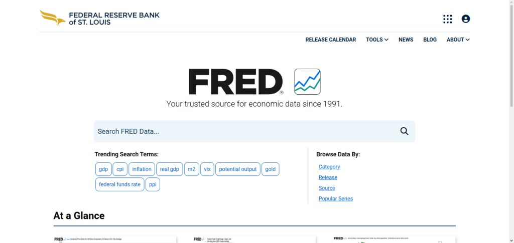 US Federal Reserve FRED API