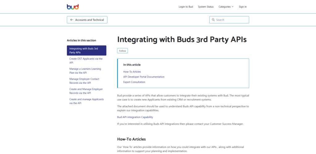 Bud API