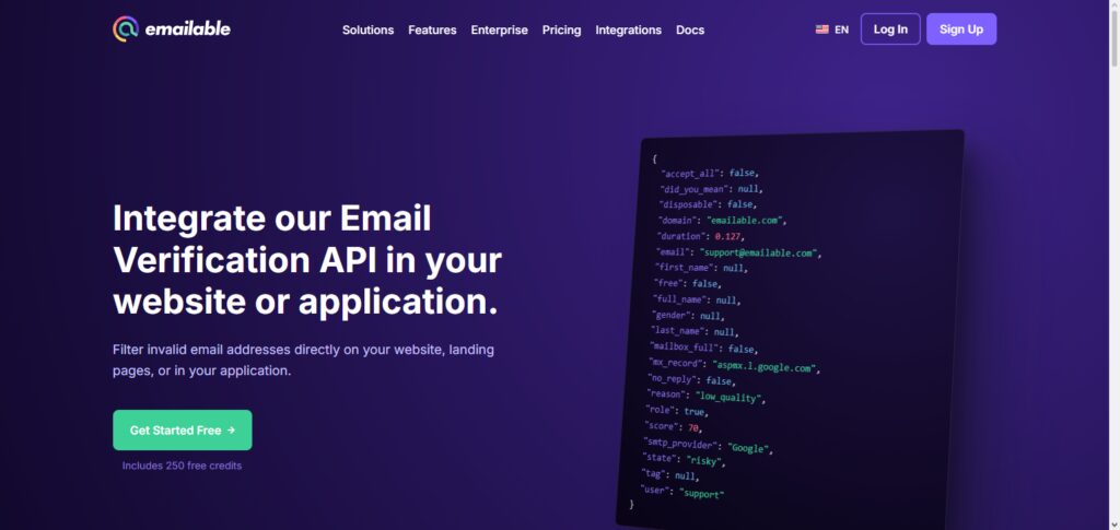 Emailable API