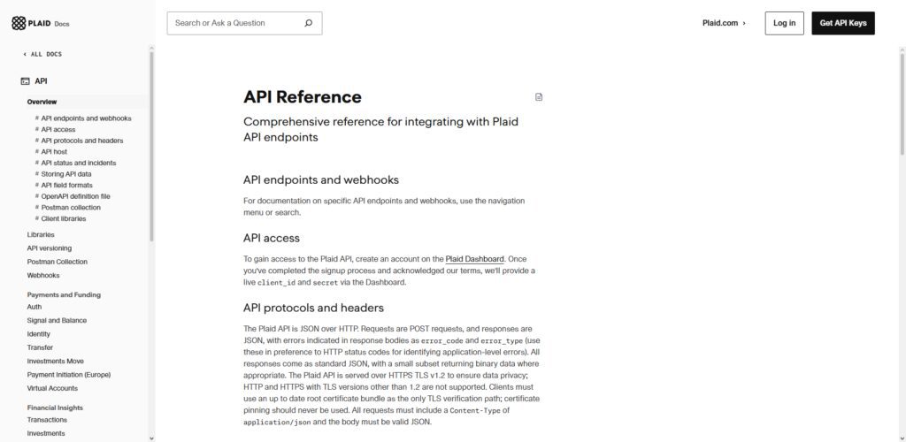 Plaid API