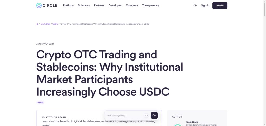 Circle OTC