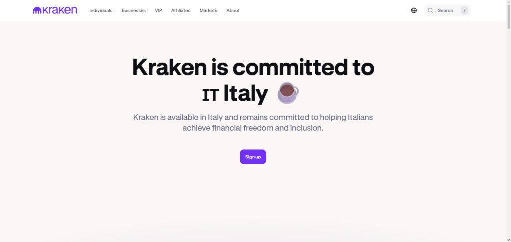 Kraken Italy