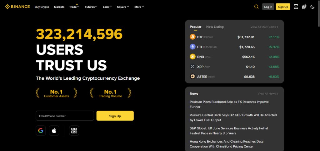 Binance Italy