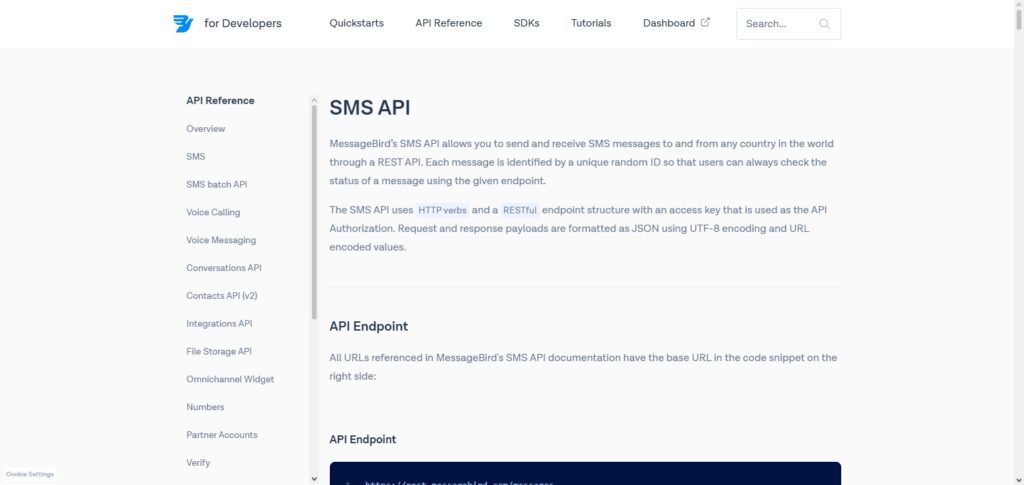 MessageBird SMS API