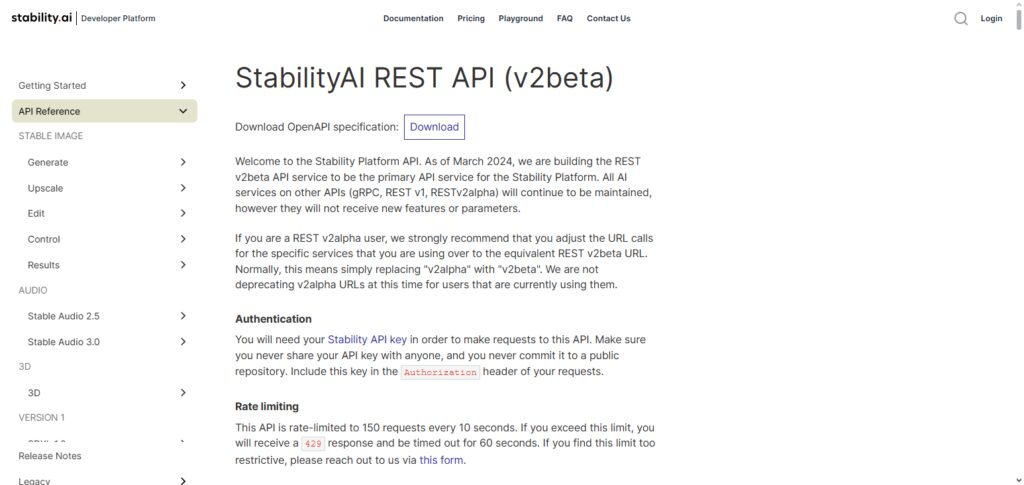 Stability AI API