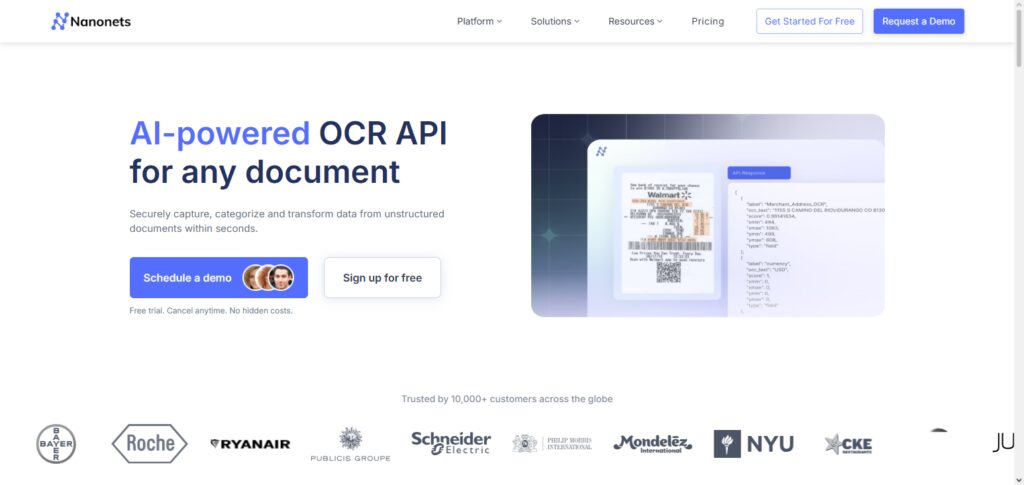 Nanonets OCR API