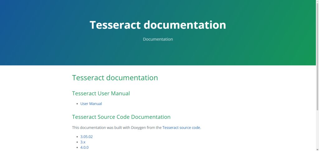 Tesseract OCR API