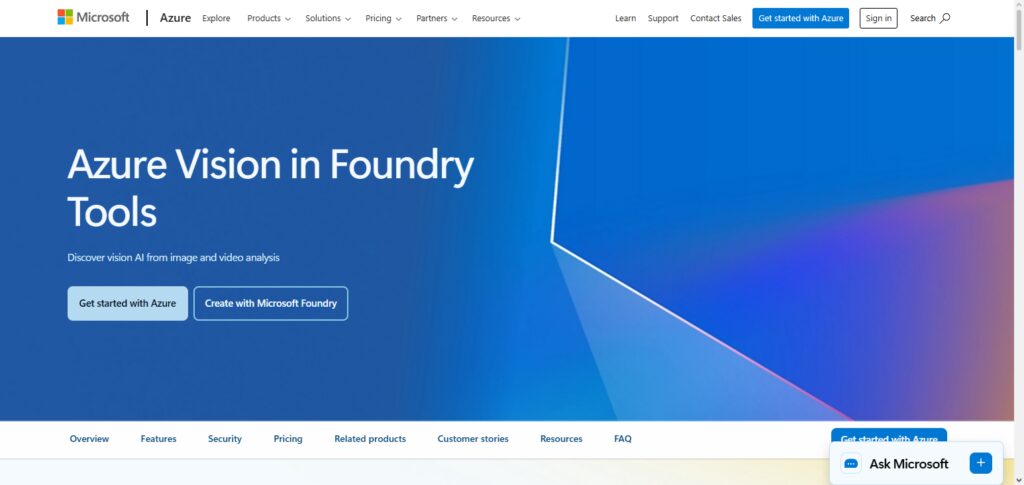 Microsoft Azure Computer Vision API