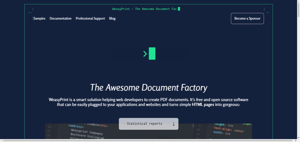 WeasyPrint API