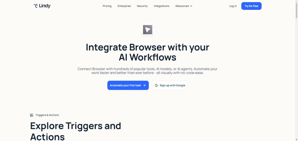 Lindy Browser Agent