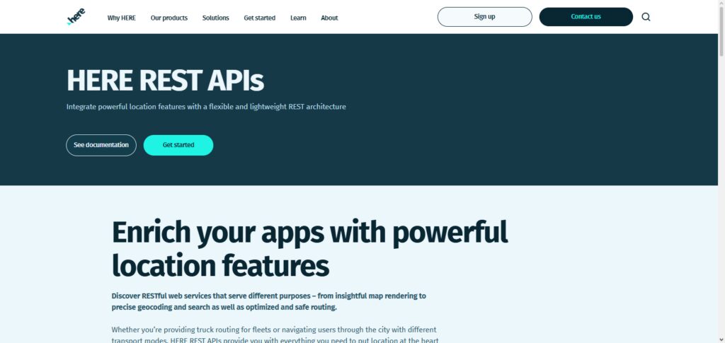 HERE Location API